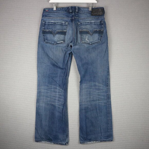 Diesel Zathan Bootcut Denim Faded Made in Italy 34x32 - Picture 2 of 7